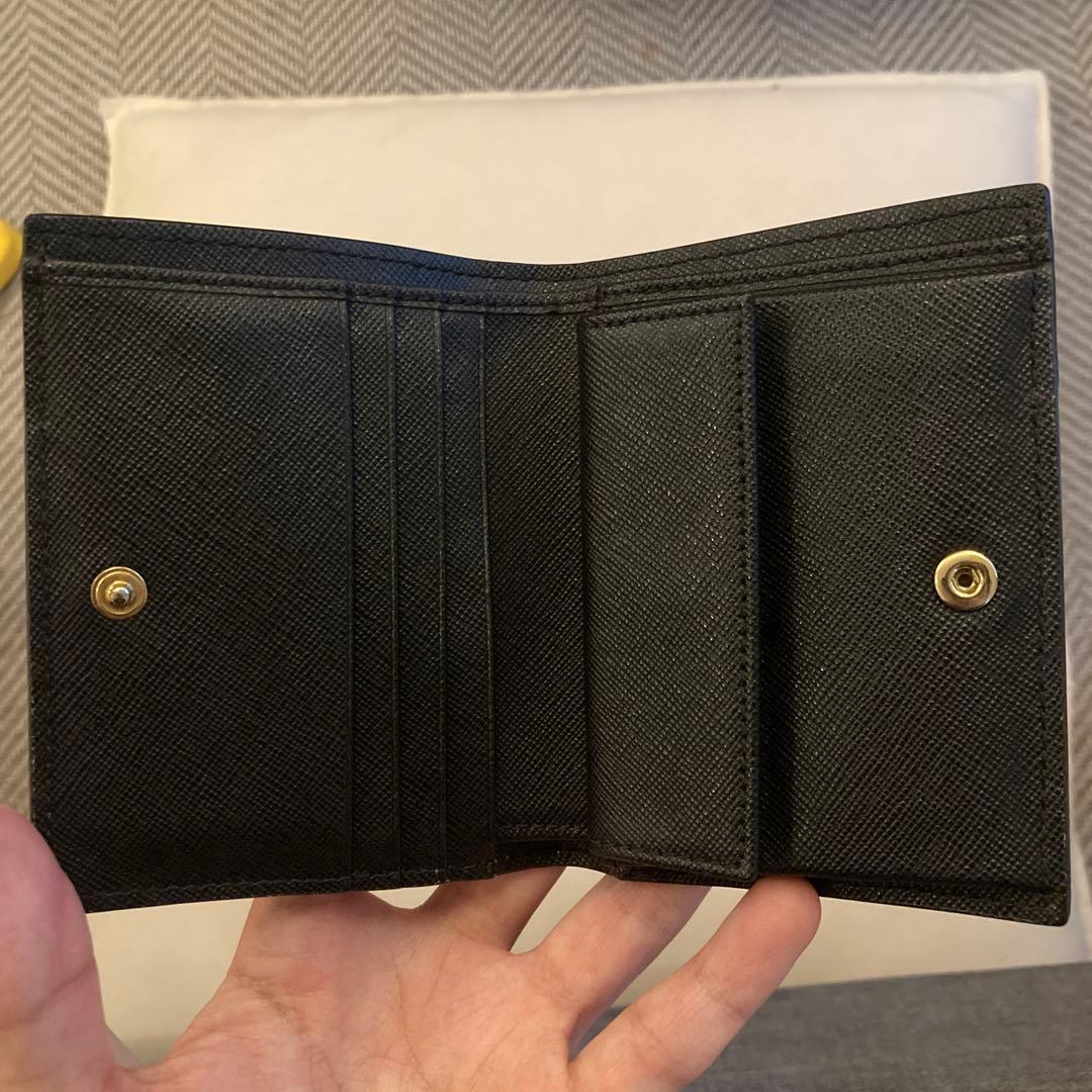 MARNI 二つ折り財布 ネイビー/グレー