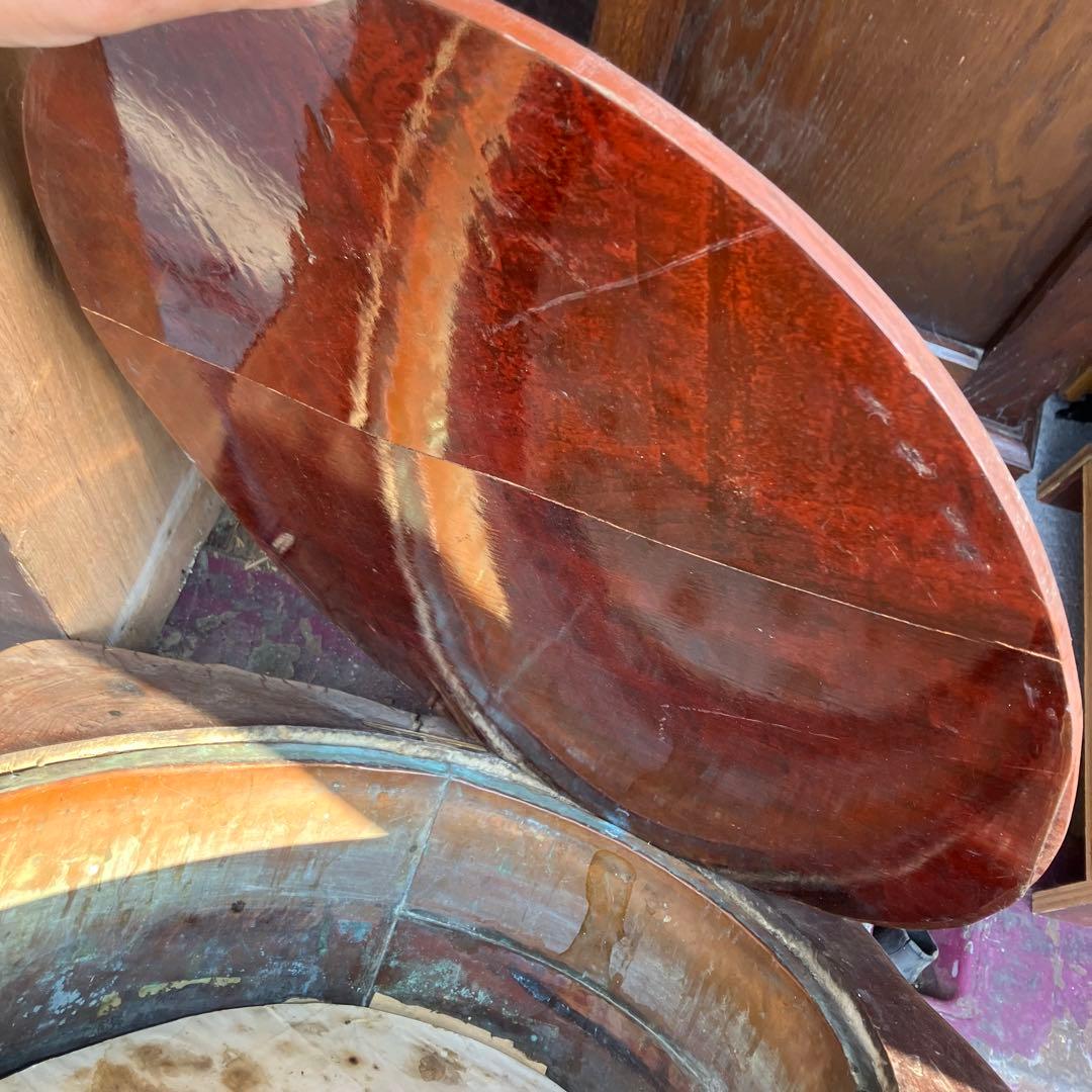 昭和レトロ 古家具 天然木製 長火鉢 大型火鉢 囲炉裏 古民家 古道具