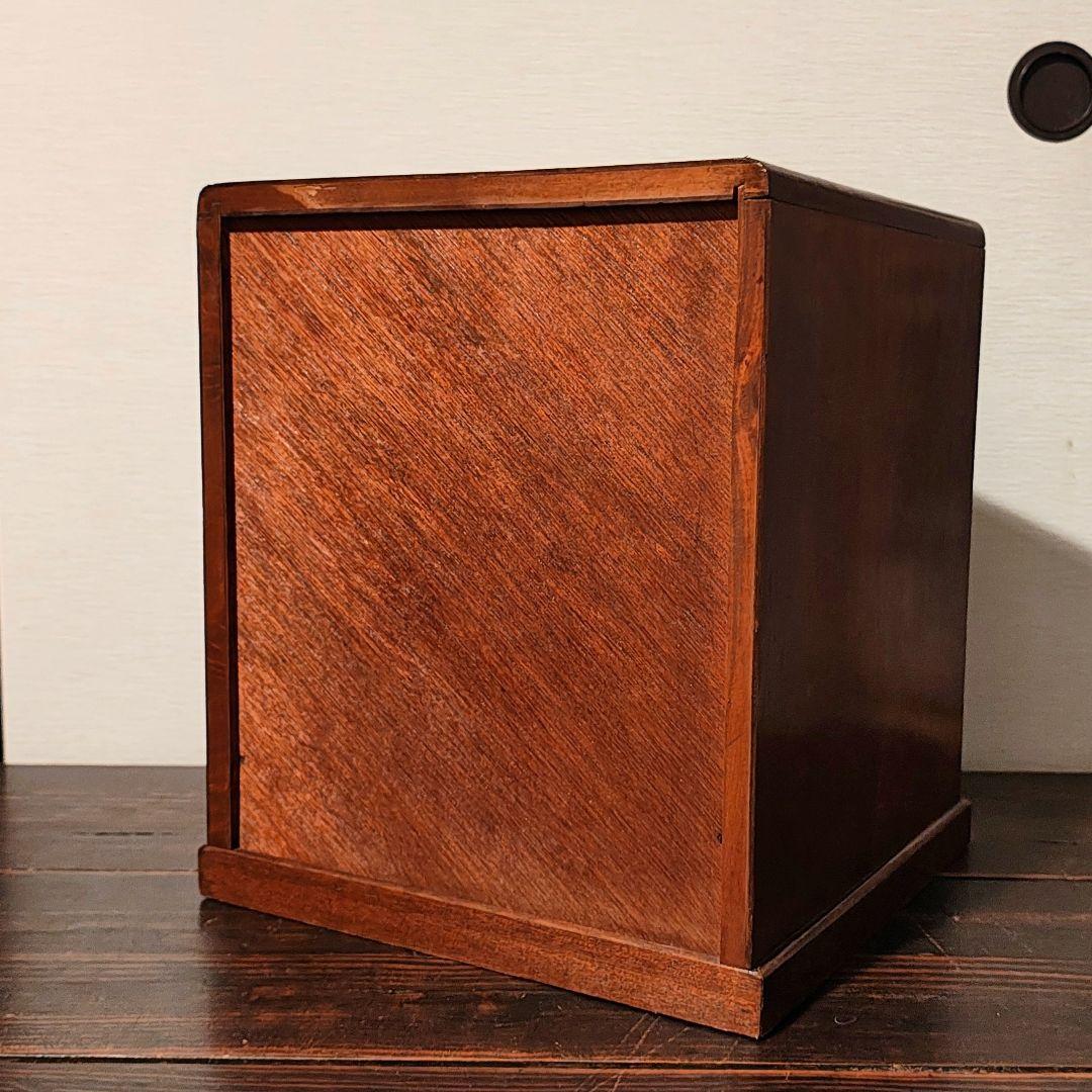 小引き出し5杯 小抽斗 昭和レトロ 木箱 古家具
