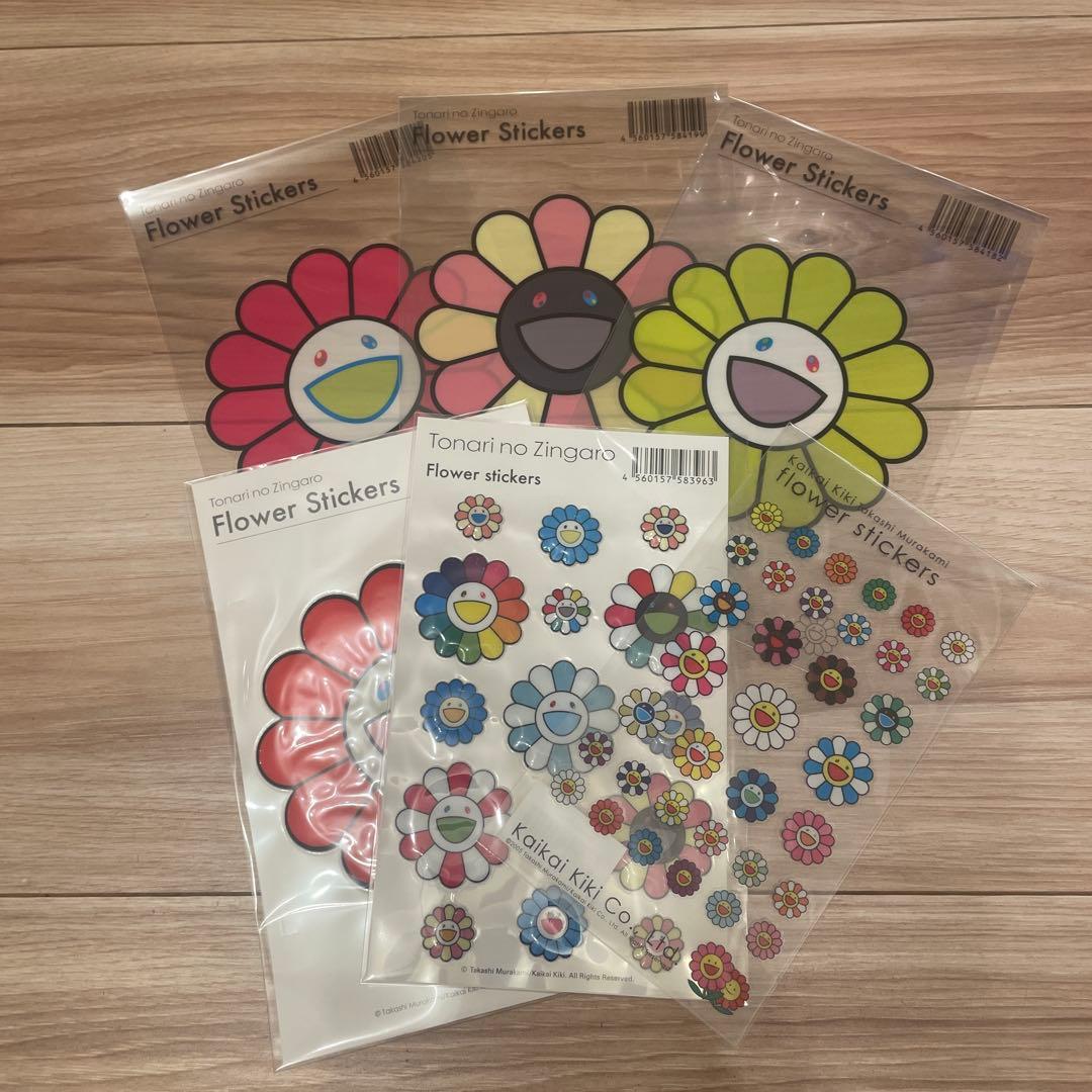 村上隆 ステッカー タオル ピンバッジ クリアファイル パズルセット