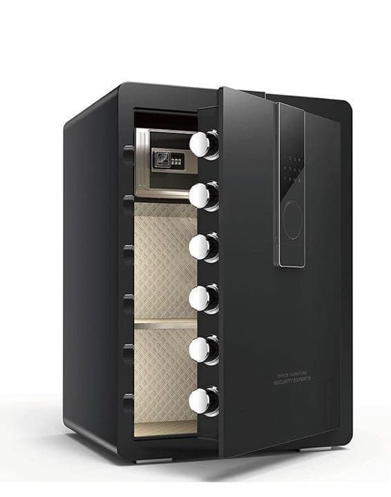 金庫 大型 70cm [100L] 電子テンキー式 鍵2本 振動警報 防