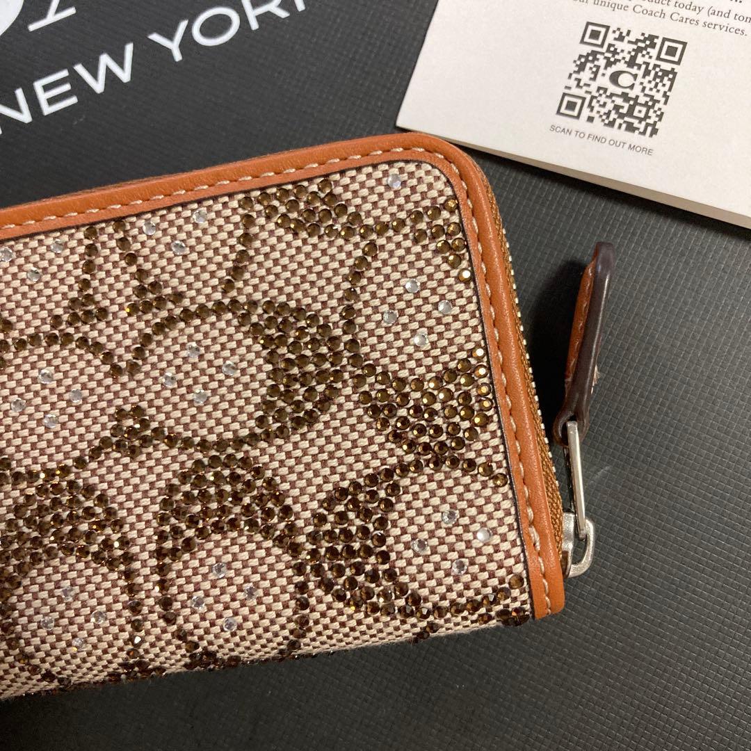 COACH コーチ　正規品　ケース　カードケース　ラインストーン