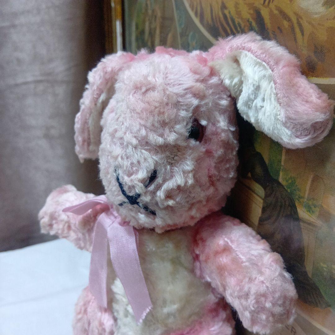 ♥イギリスからやって来たピンクの可愛いウサギさん　アンティーク　ラビット♥