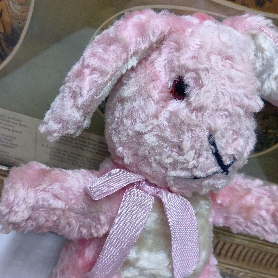 ♥イギリスからやって来たピンクの可愛いウサギさん　アンティーク　ラビット♥