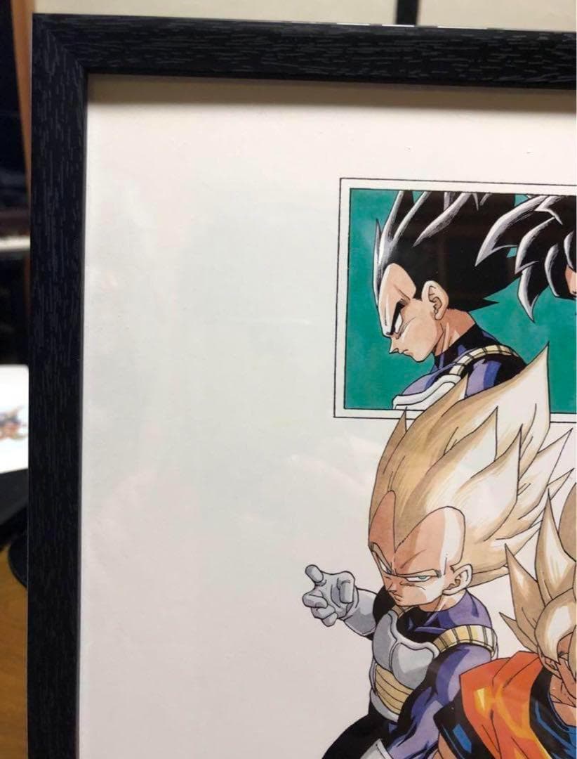 ドラゴンボール 三大スーパーサイヤ人 イラスト 30cm 額付き