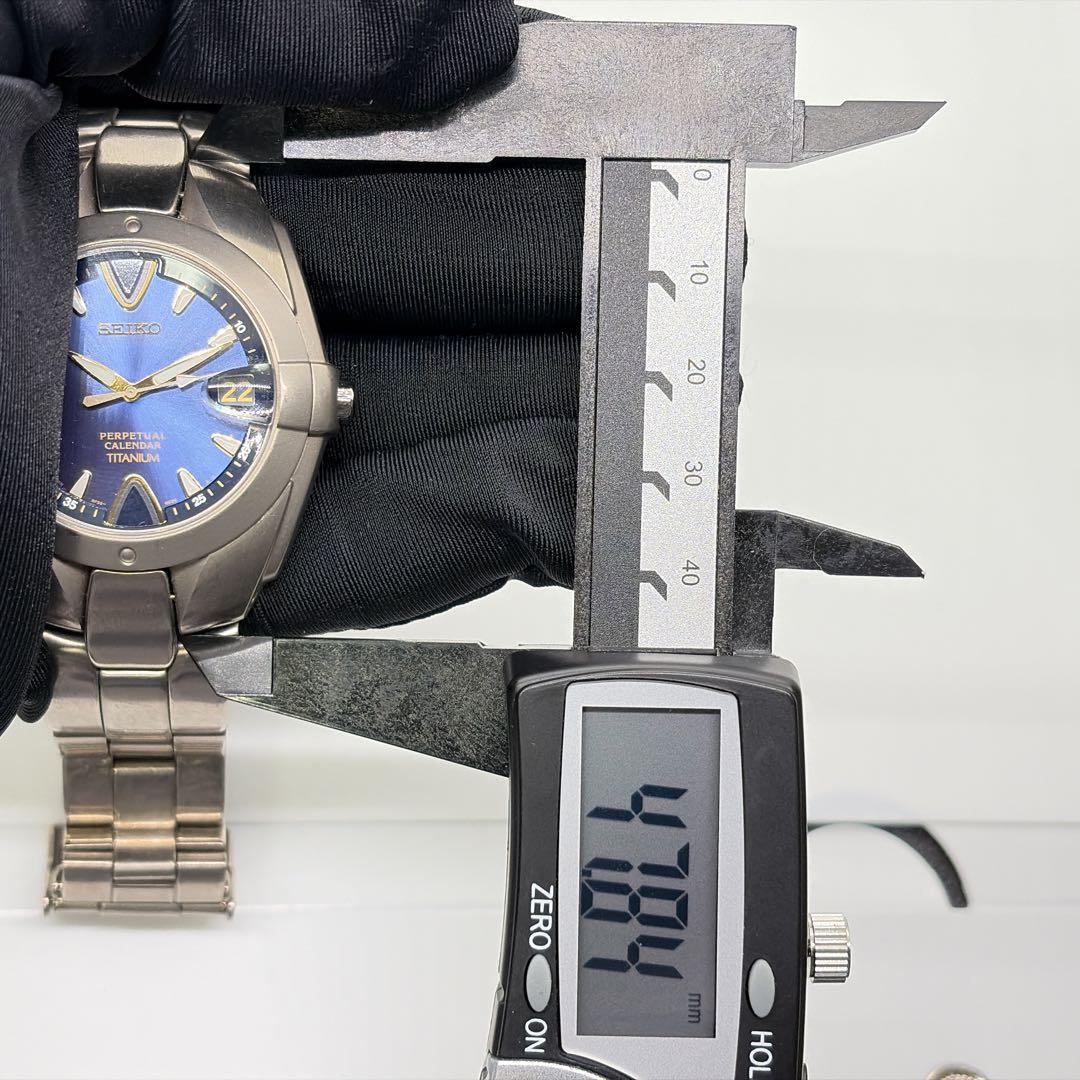 【希少・稼働品】セイコー パーペチュアルカレンダー メンズ腕時計 クォーツ