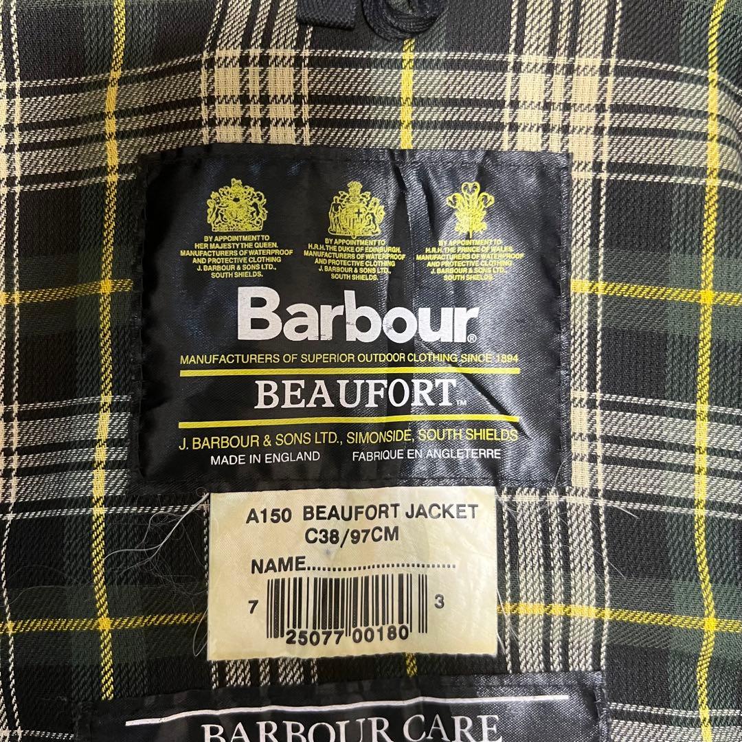 00s Barbour Beaufort 38 セージ 3ワラント