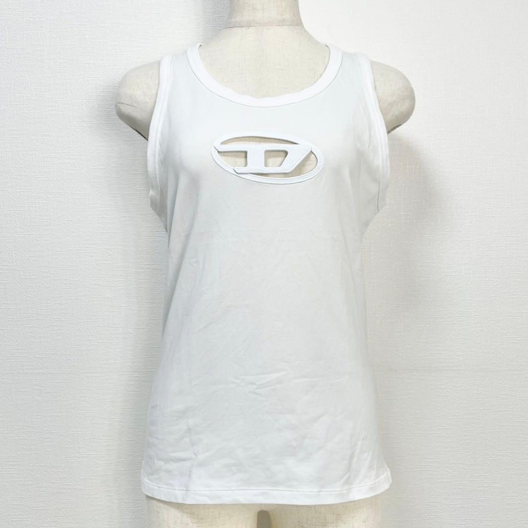 y2k❤️ DIESEL T-lynys タンクトップ オーバルD ロゴ