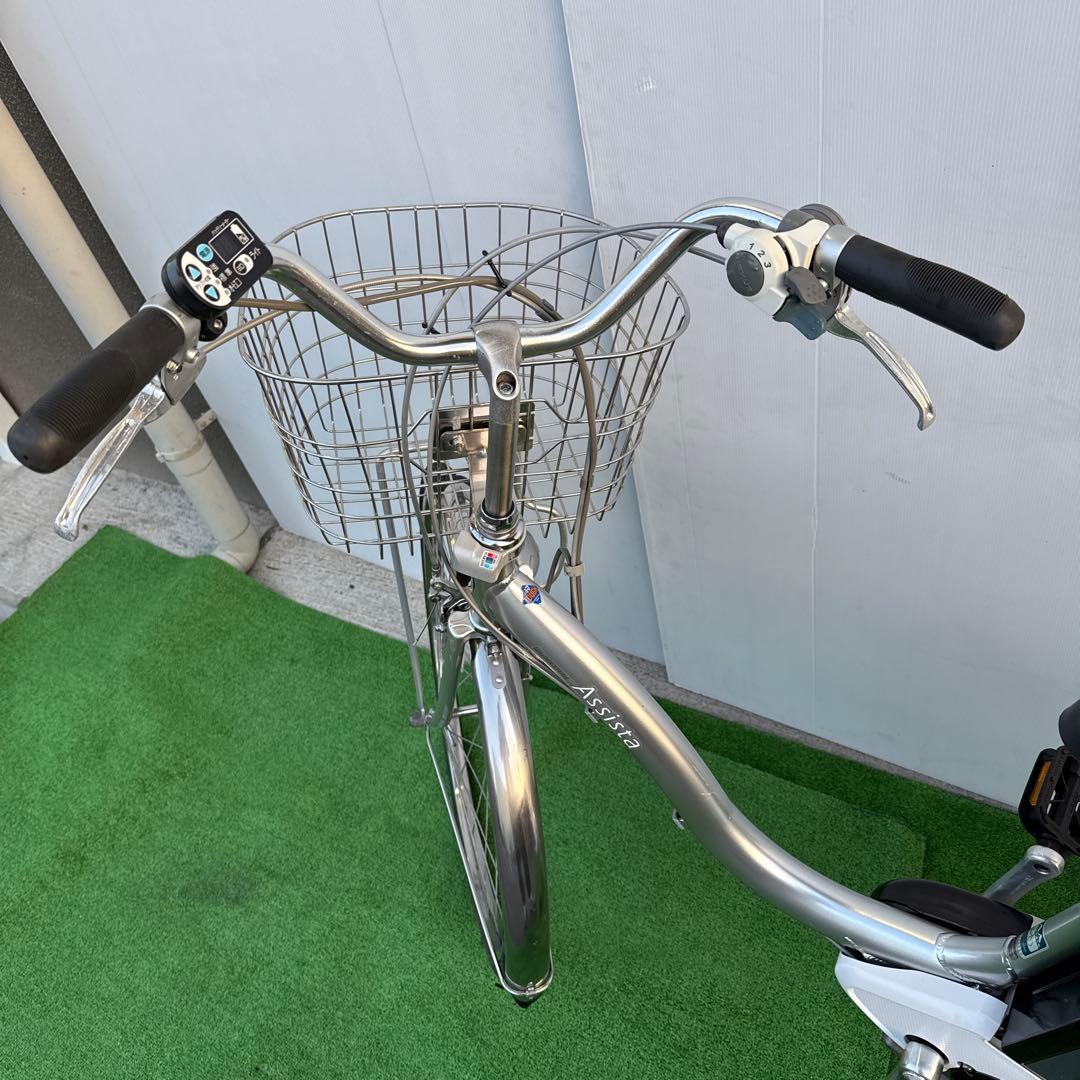 ブリヂストン電動アシスト自転車26インチ 8.9Ah シルバー