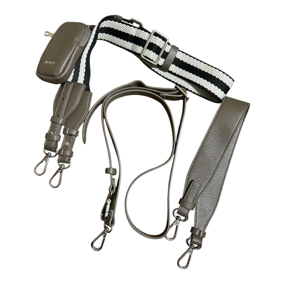 【極美品】nouer ヌエール ボトムエンボスロゴバッグ ショルダーバッグ