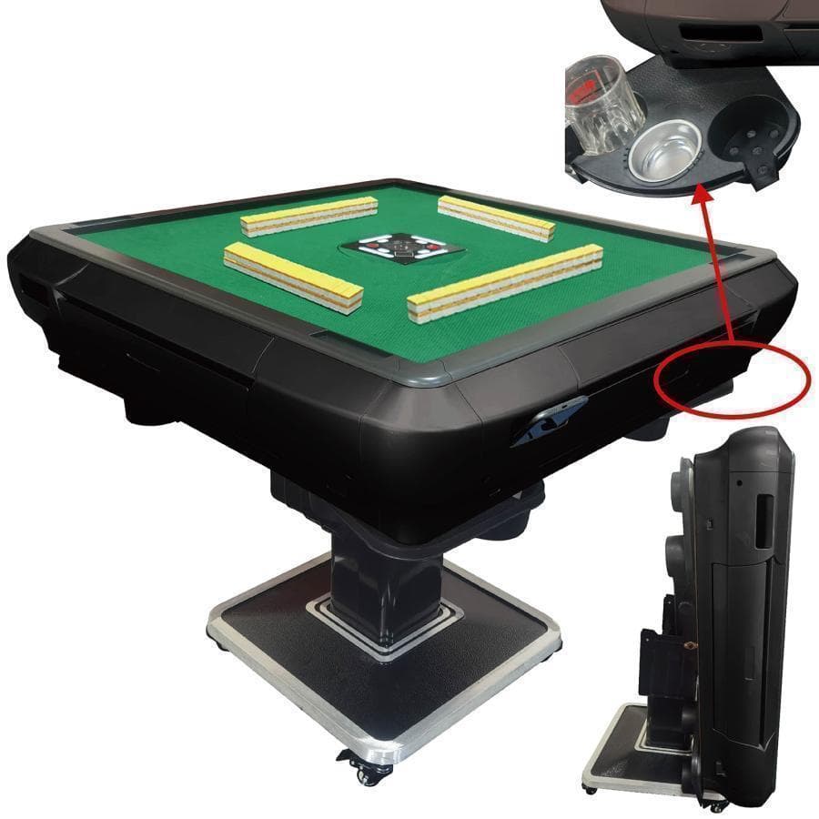 全自動麻雀卓 家庭用 折りたたみ 麻雀卓 28mm マットブラックR2120