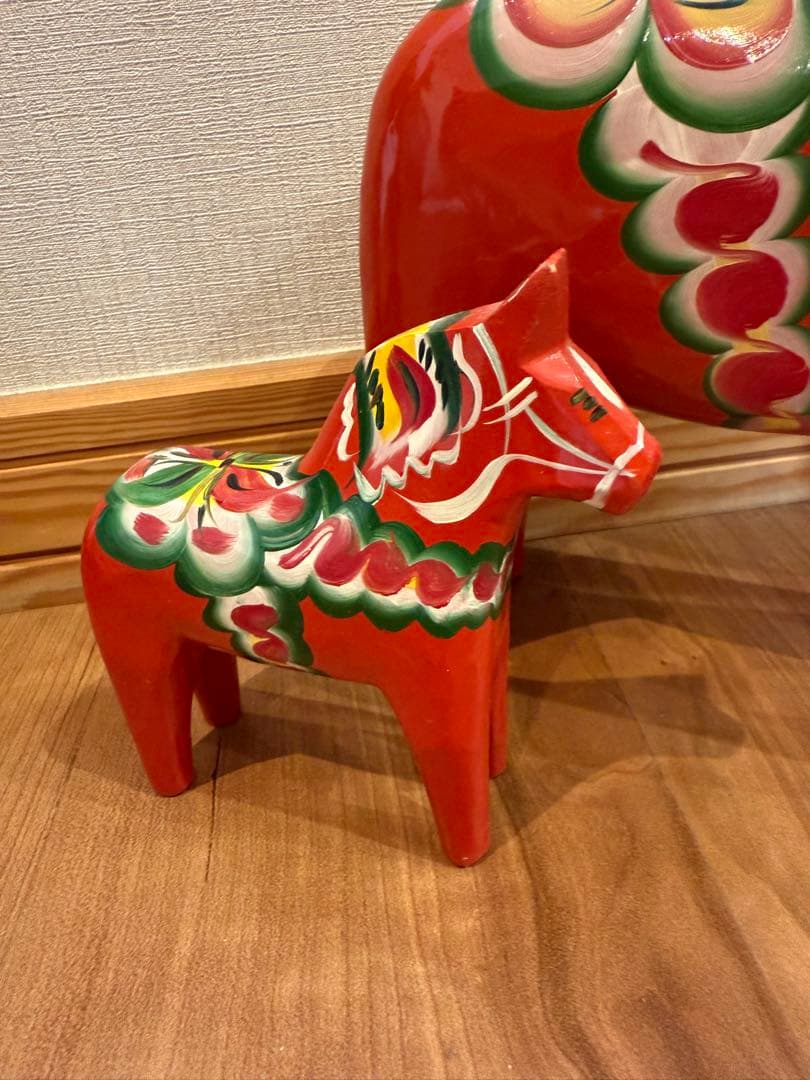 ダーラナホース　大小セット　赤