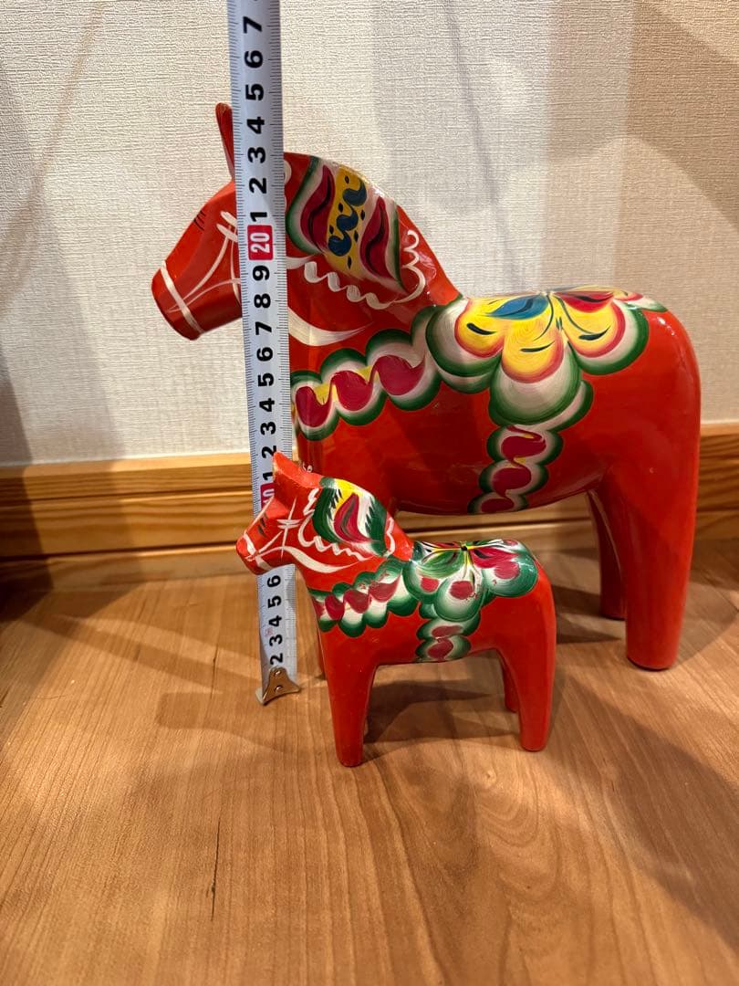 ダーラナホース　大小セット　赤