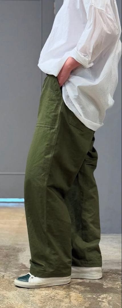 パンツ HTS COTTON/LINEN KERSEY BAKER PANTS