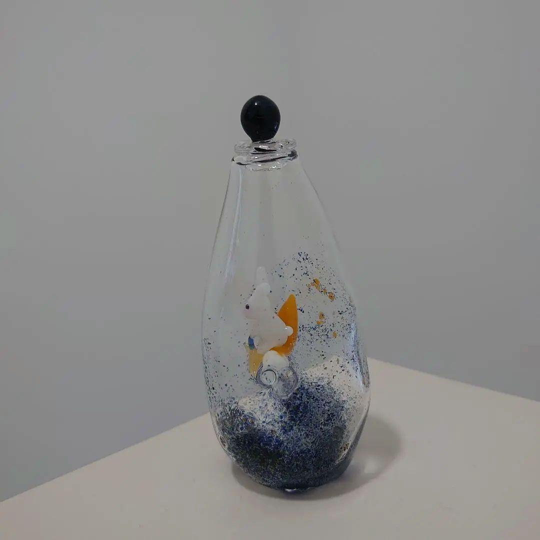 ガラス ウサギ うさぎ オブジェ 置物 リンヴェール RINVERRE