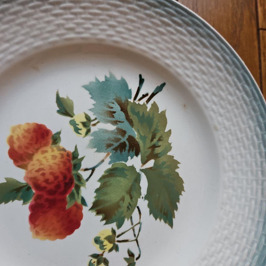 フルーツ柄デザートプレート3枚セット サンタマン製 フランス蚤の市