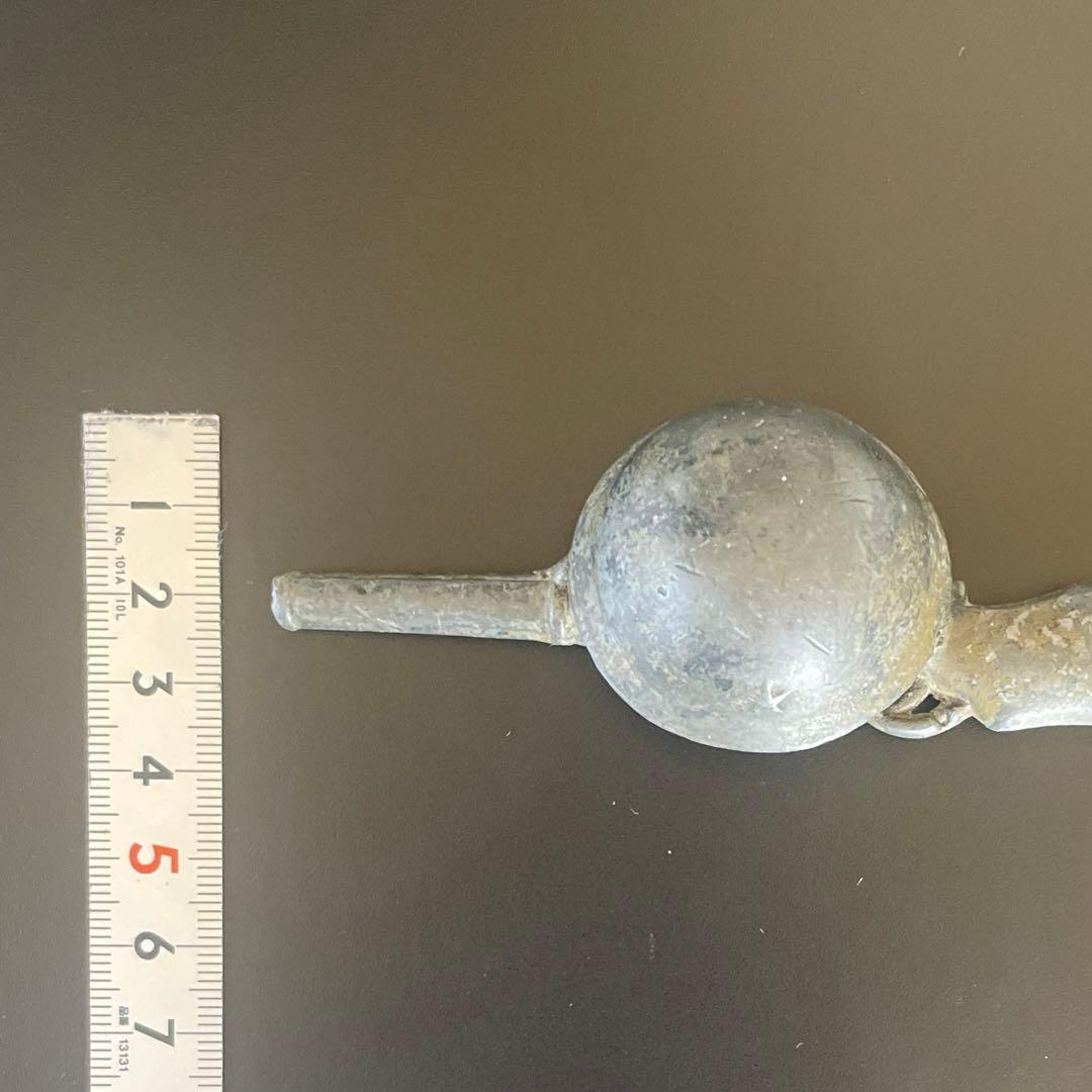 ★刻印有　文鎮　銃とカブト