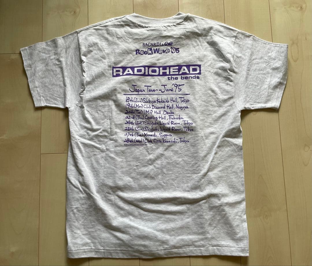 radiohead 1995 ジャパンツアーTシャツ