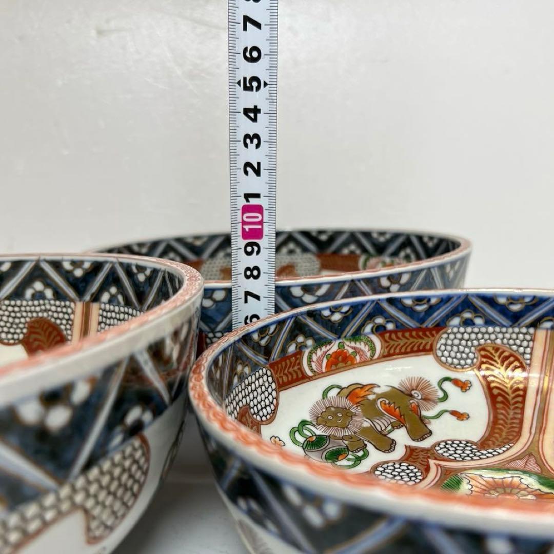 古伊万里 上手赤絵獅子図 三ツ鉢 タカサ 東さ8-0119① - メルカリ