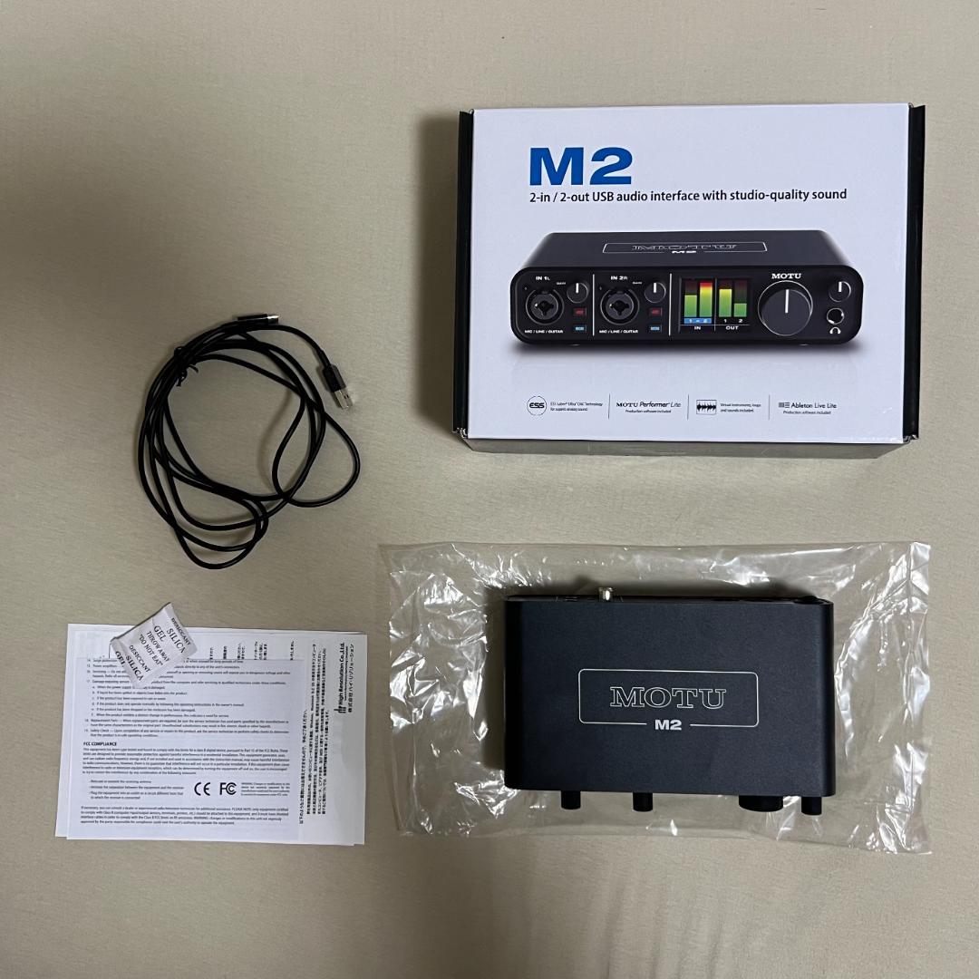 美品] motu M2 オーディオ インターフェース