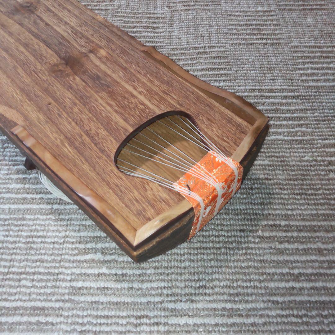 50年前位の箏 13弦 弦楽器 和楽器 複雑な木目 50年