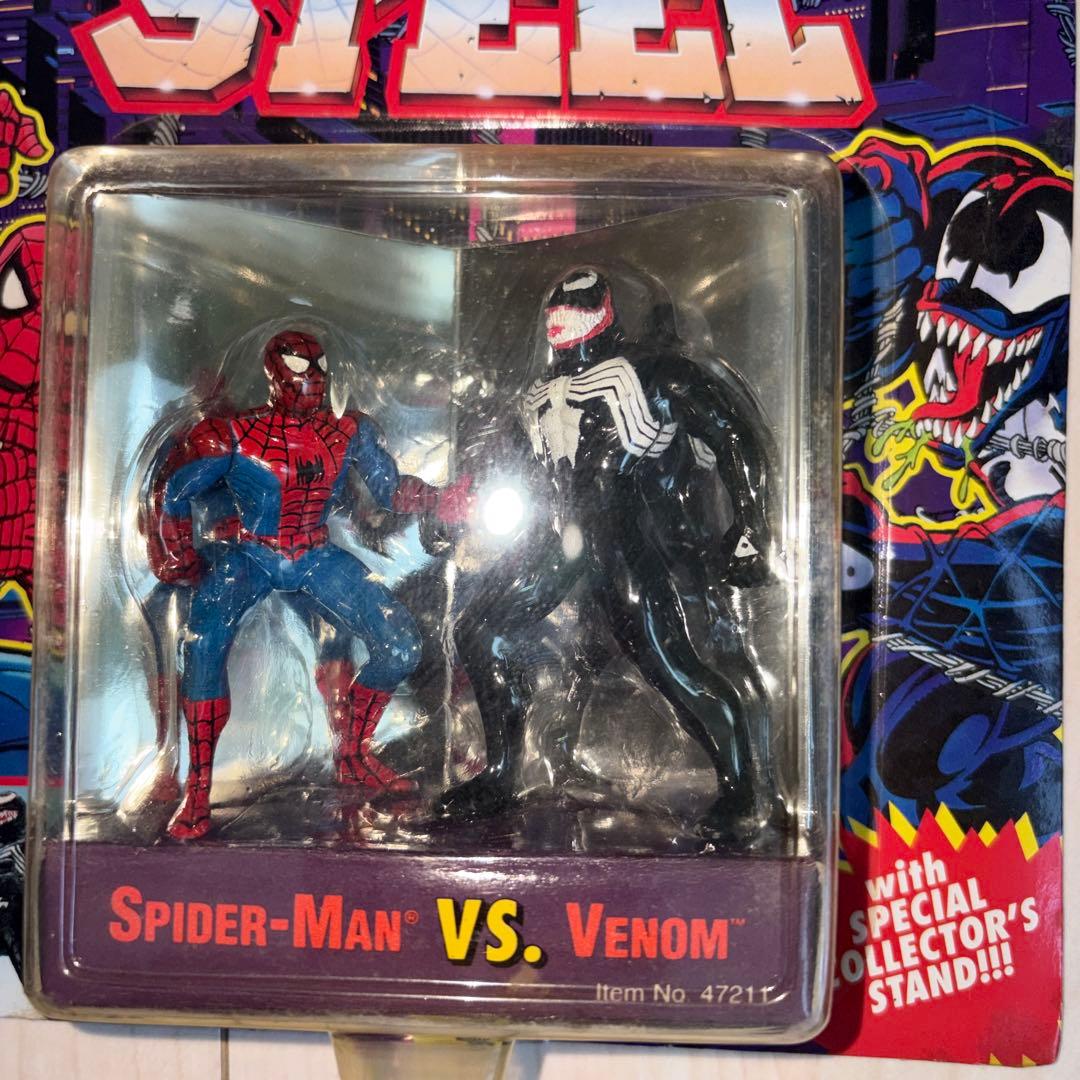 【90sレトロ】スパイダーマン VS ヴェノム フィギュア ToyBiz 未開封