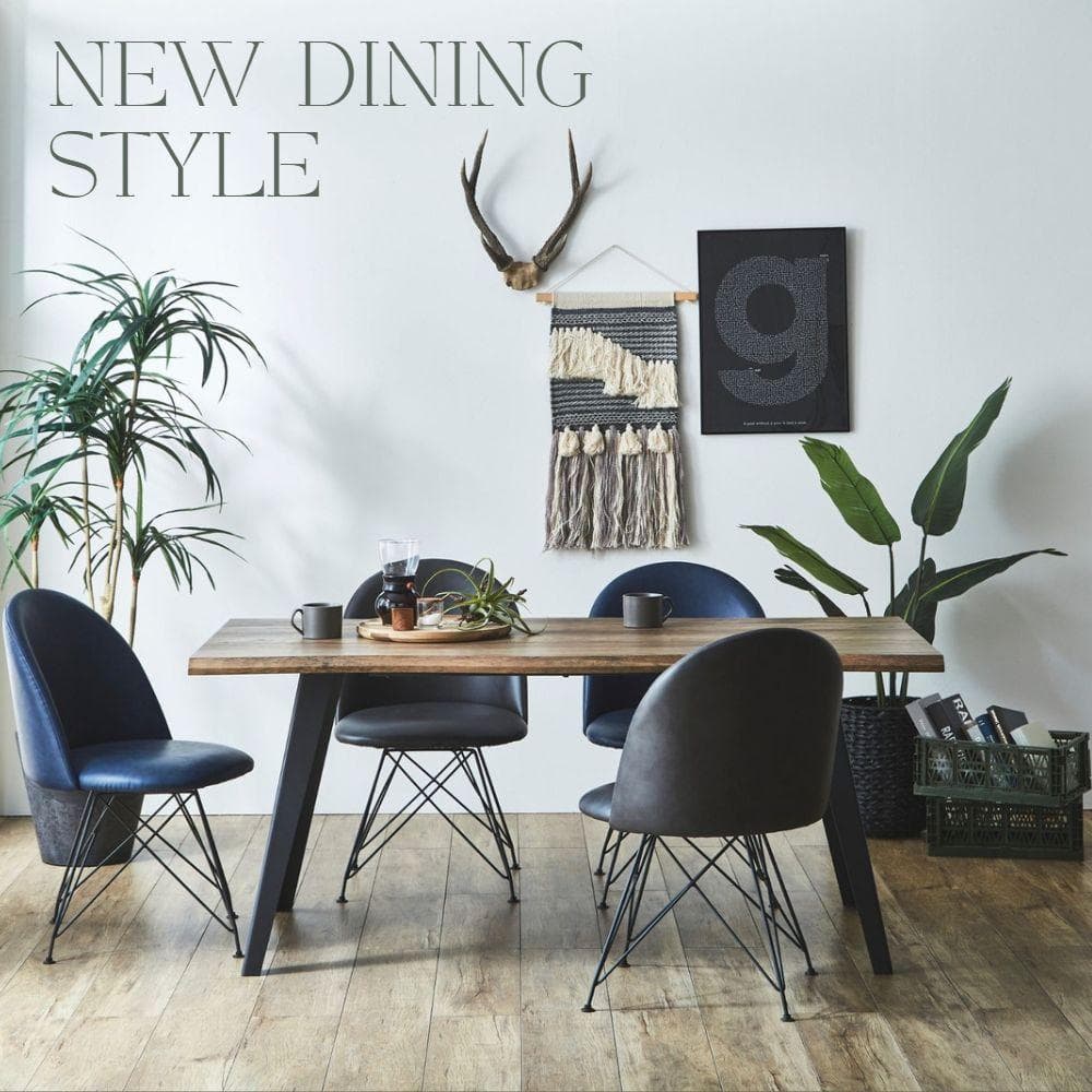 ダイニングテーブル　一枚板風　大きめ　木目　かっこいい　160㎝　ダイナミック