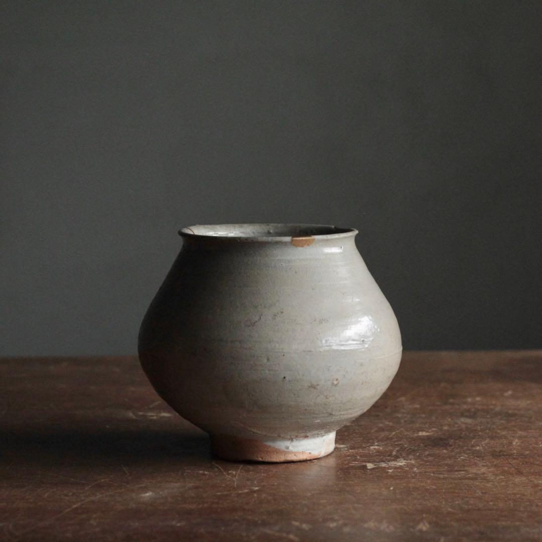 李朝 堅手 瓶 朝鮮美術 古美術 古道具 アンティーク 飾り壺