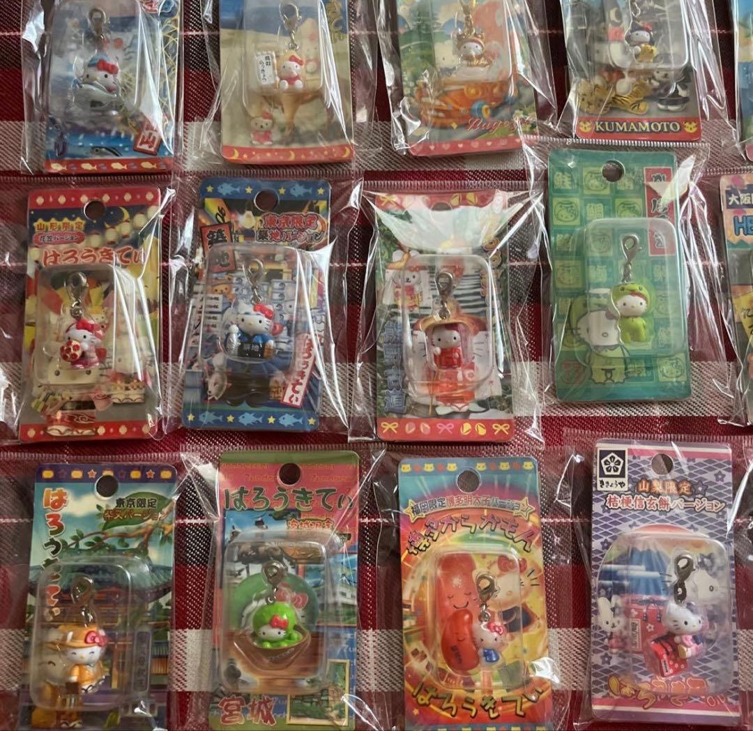 ご当地ハローキティ キーホルダー ファスナーマスコット ストラップまとめ売り