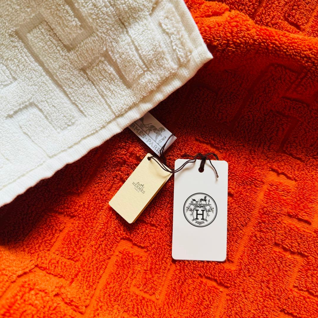 HERMES フェイスタオル カレ・タオル セット