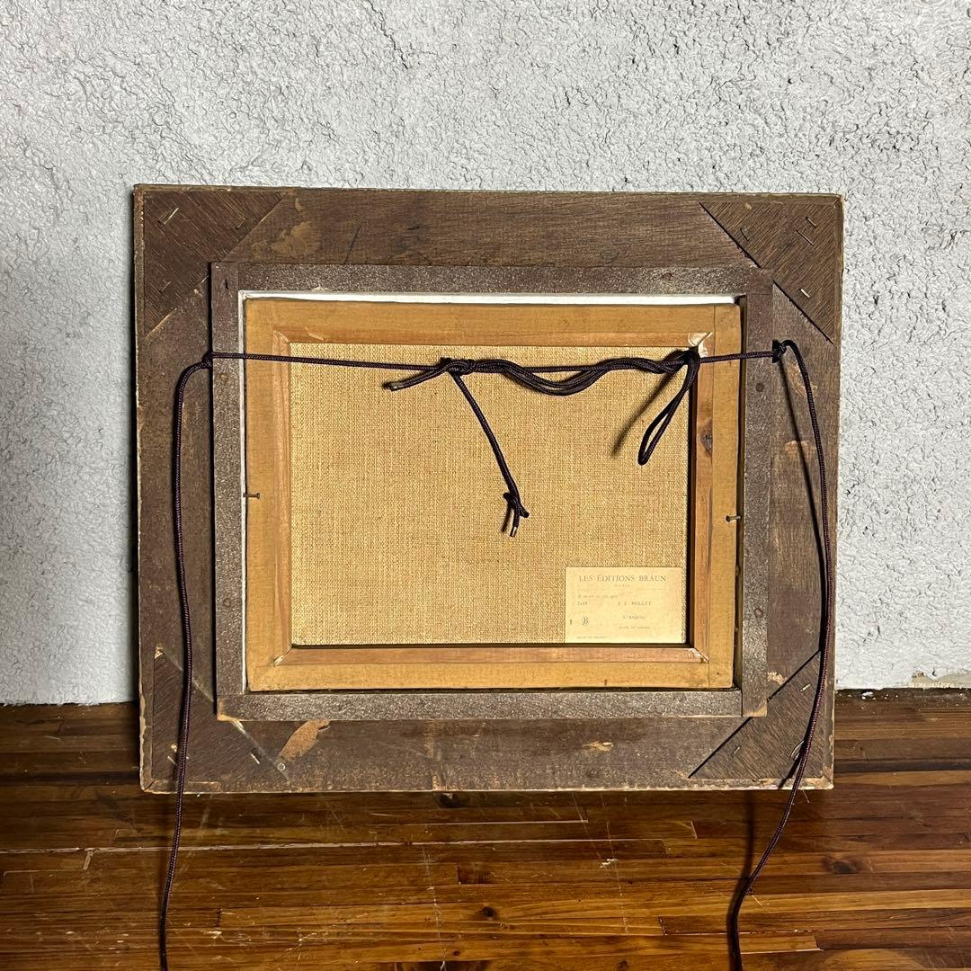 額装】ミレー『晩鐘』複製 ルーヴル美術館 Les Éditions Braun