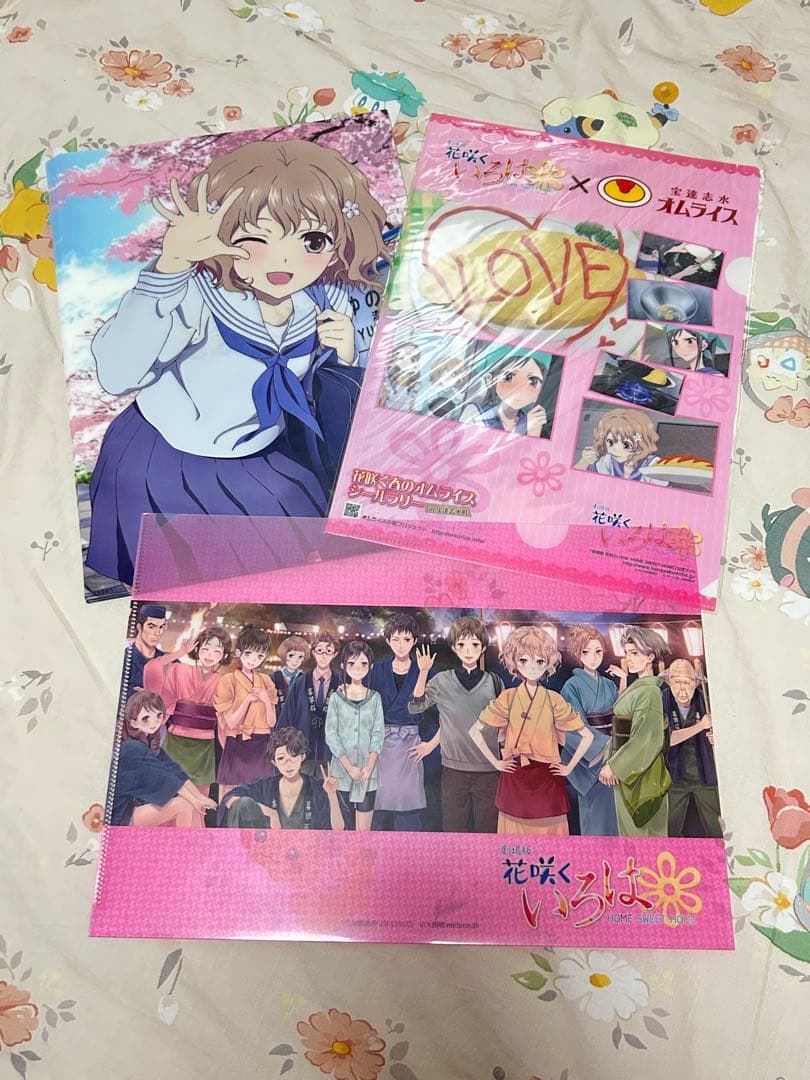 花咲くいろは 劇場版 入場特典 原画 クリアファイル 色紙