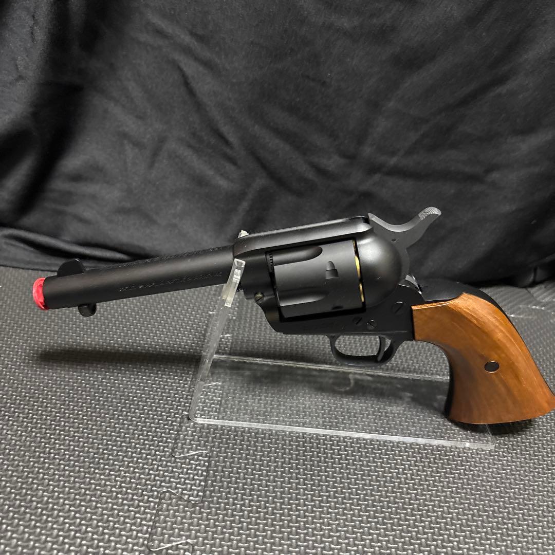 エアリボルバー SAA .45 ブラック/ウッド