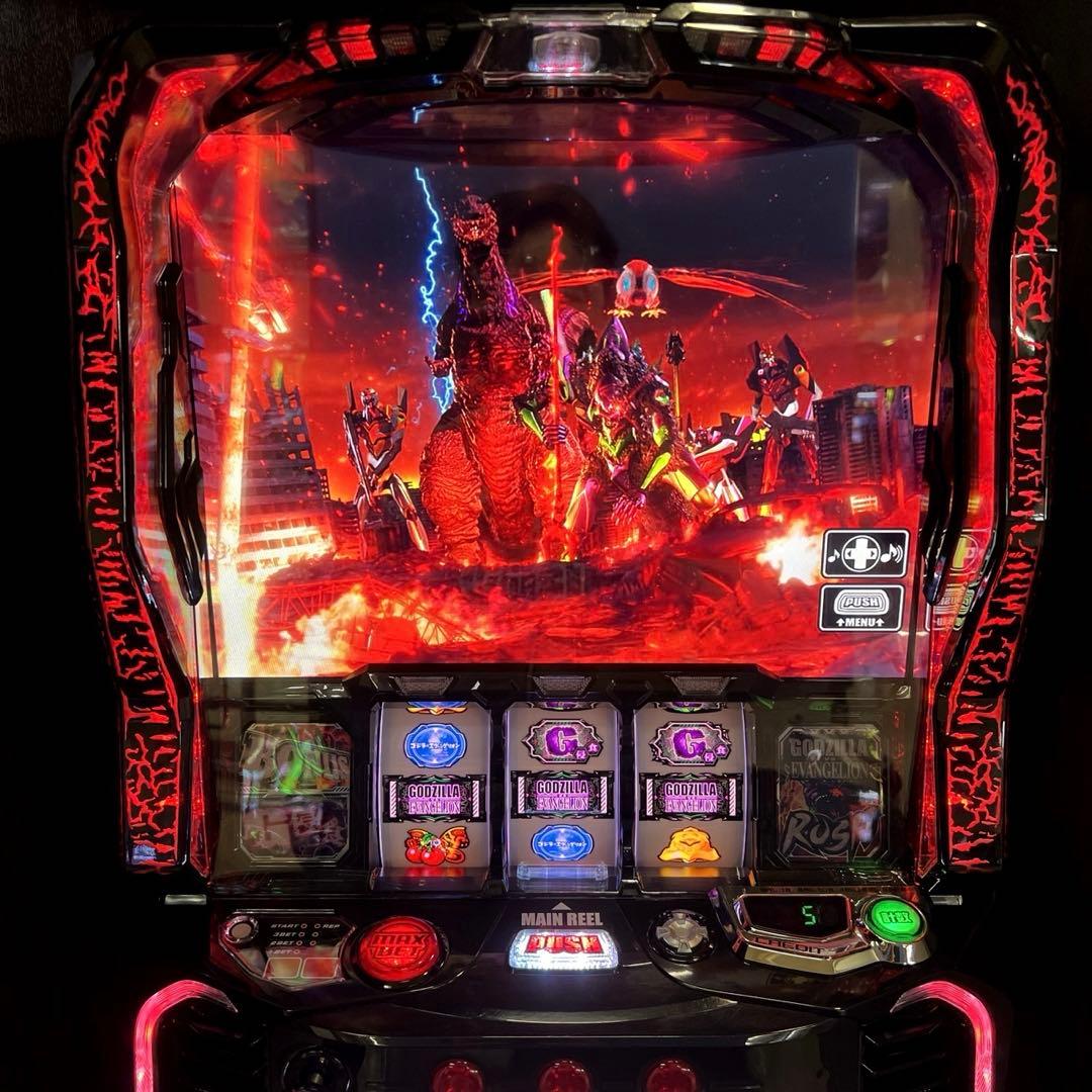パチスロ実機 スマスロ「ゴジラ対エヴァンゲリオン」 送料無料
