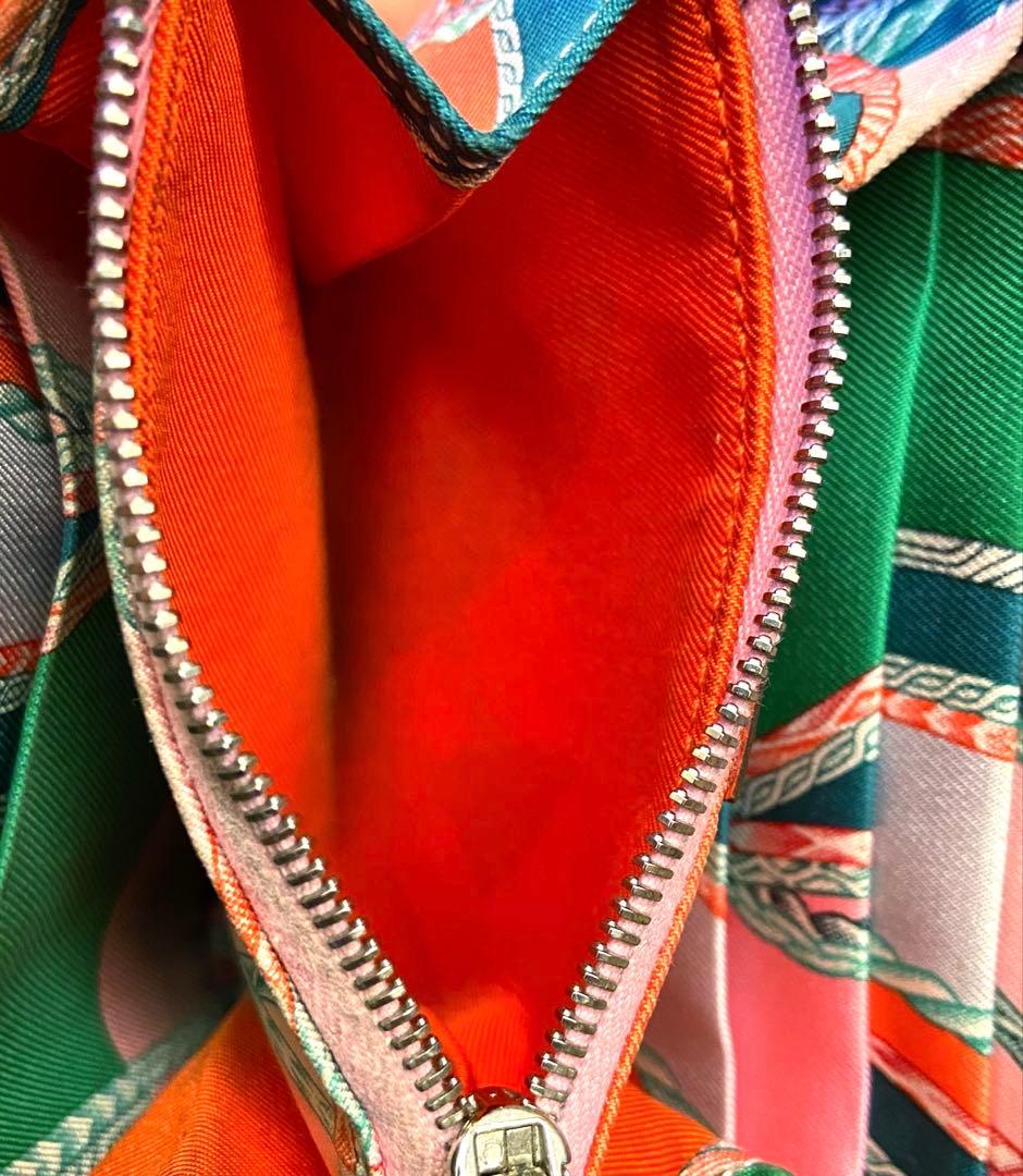 希少 エルメス アザップシルクイン コンパクトラウンドジップ ローブデュソワール