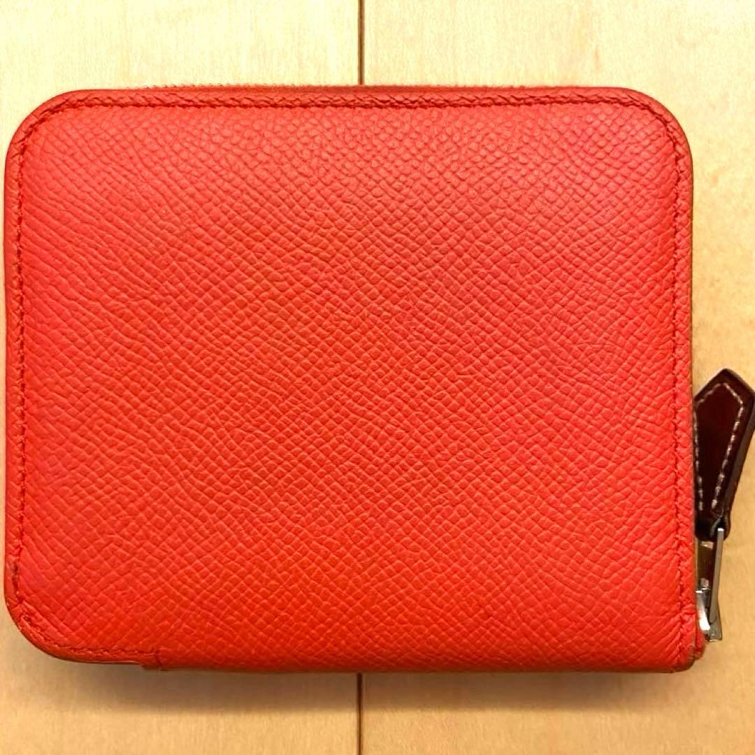 希少 エルメス アザップシルクイン コンパクトラウンドジップ ローブデュソワール