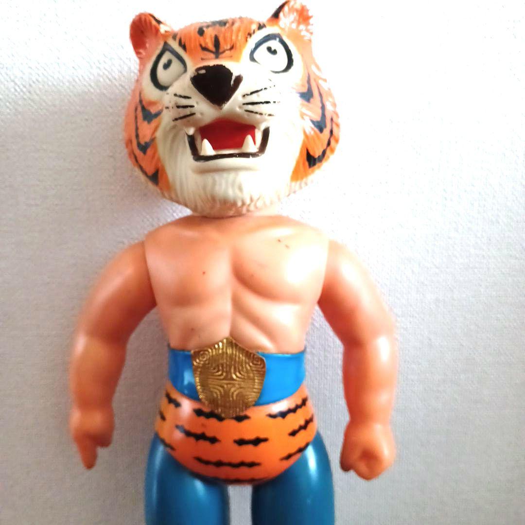 当時物　中嶋製作所ジャイアントタイガーマスク(後期型オレンジ系) ビンテージ