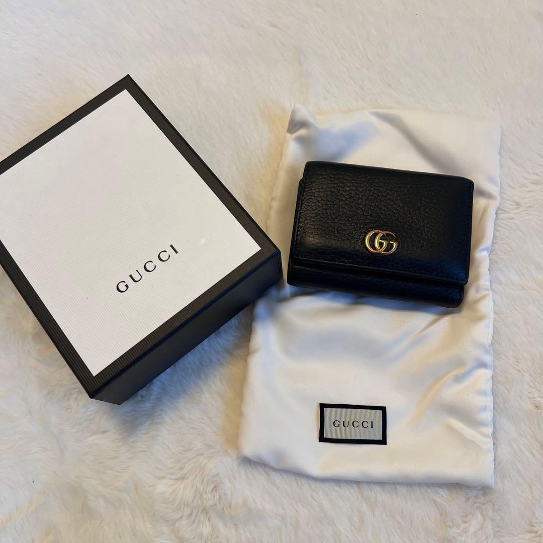 GUCCI 三つ折財布 箱付き