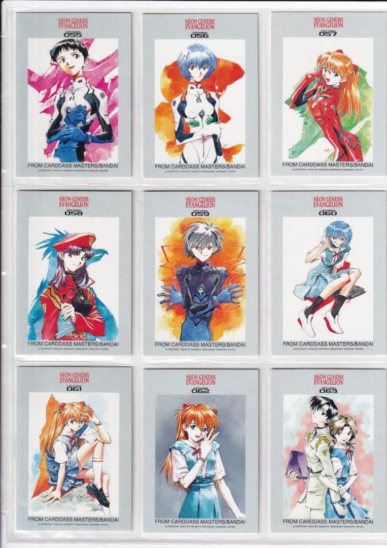 エヴァンゲリオン 　トレーディングカード　アートトレカブック　全６５種コンプ