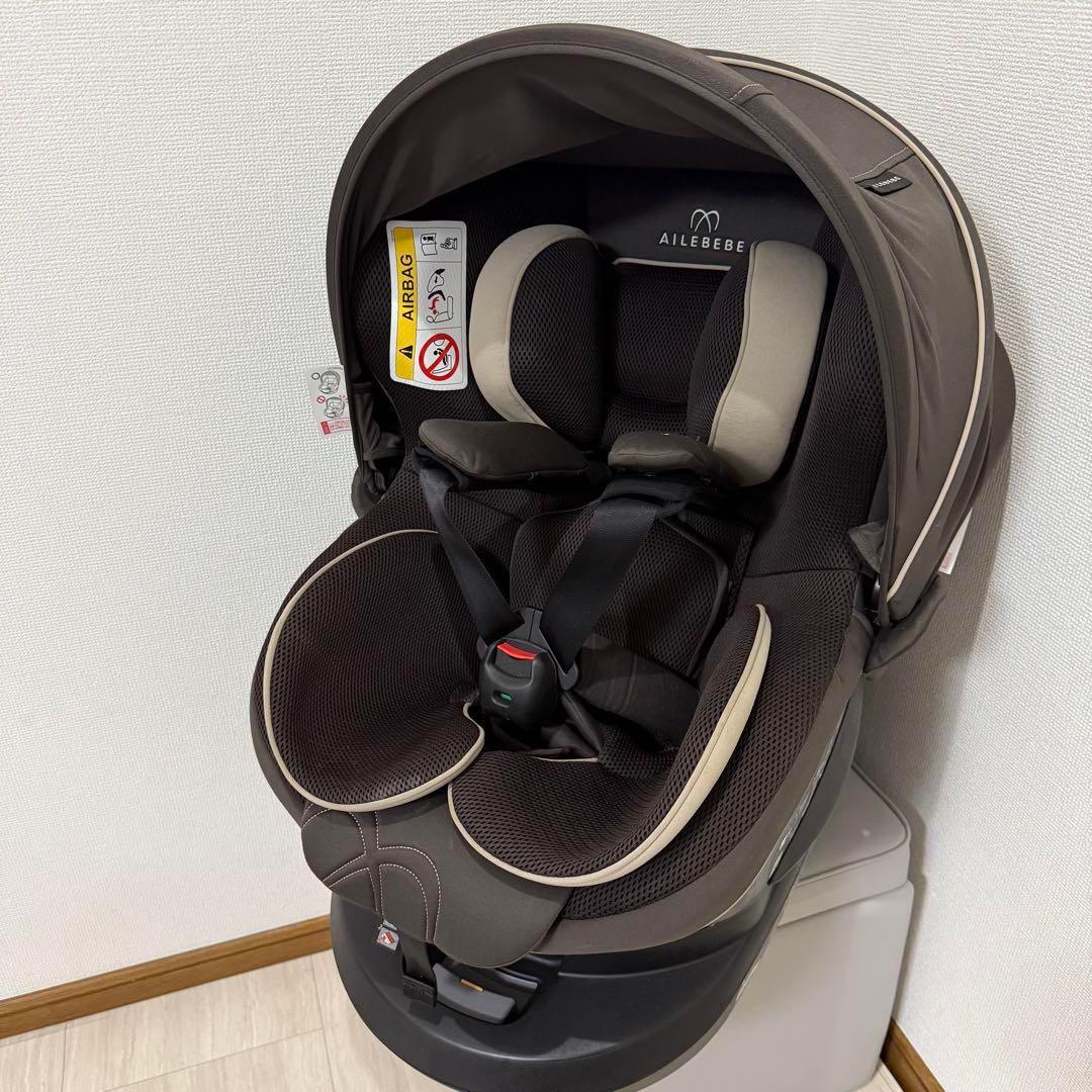 【極美品】エールべべ クルット5i グランスISOFIX最上位モデル ブラウン