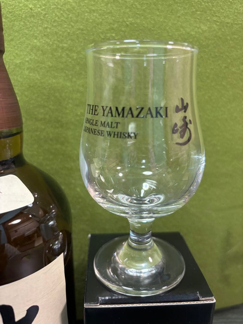 サントリーシングルモルトウイスキー山崎700ml 箱・テイスティンググラス