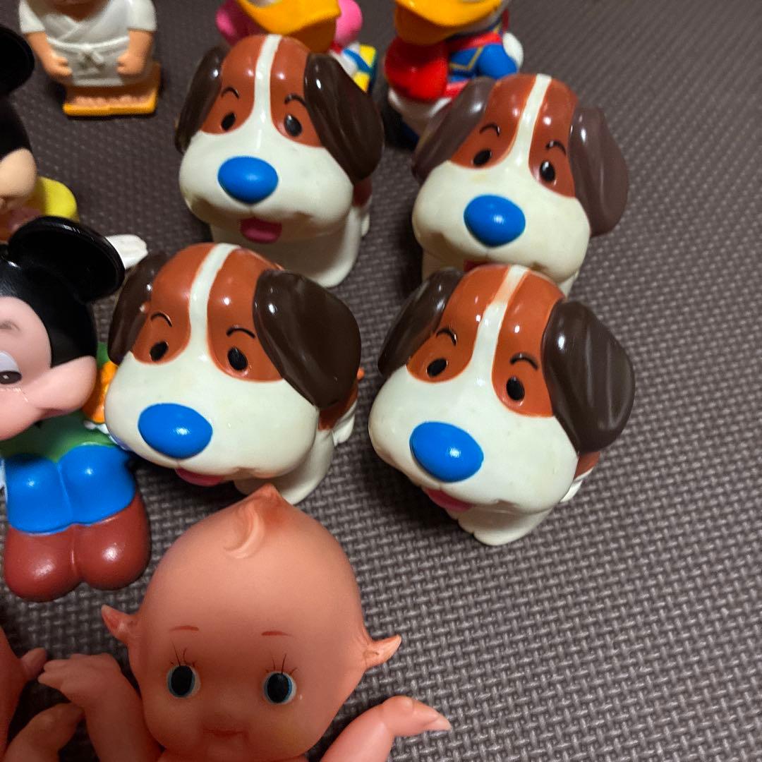 超希少ディズニーレトロ　ソフビ貯金箱ミッキーマウスキューピー山一三菱ワリコー三洋