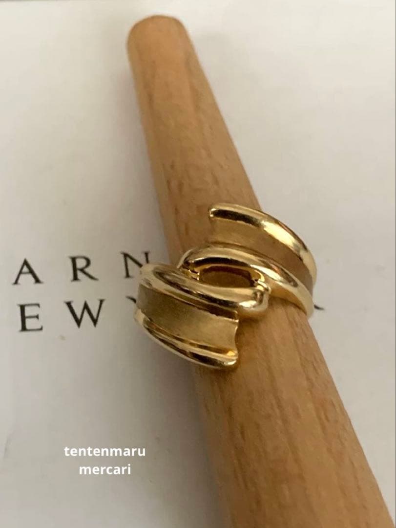 直*子様 ジュエリーマキ ☆ K18 ワイドツイストリング ☆ 幅広地金リング