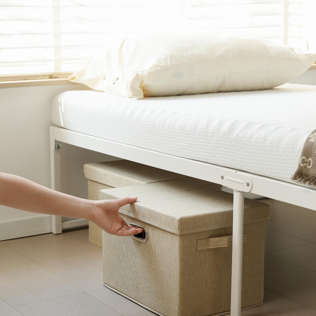 【シングル S】ベッドフレーム パイプベッド シングル ベッド パイプWhite