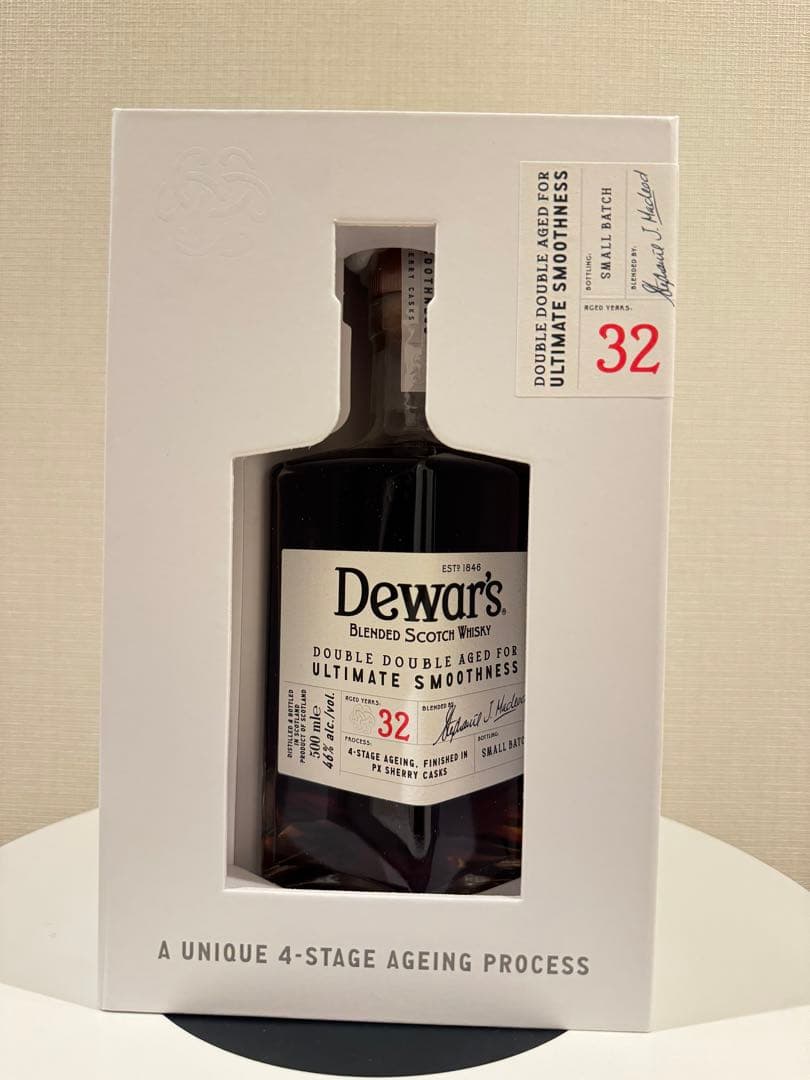 Dewars デュワーズ ダブル 32年 スコッチ 500ml 46度新品未開封
