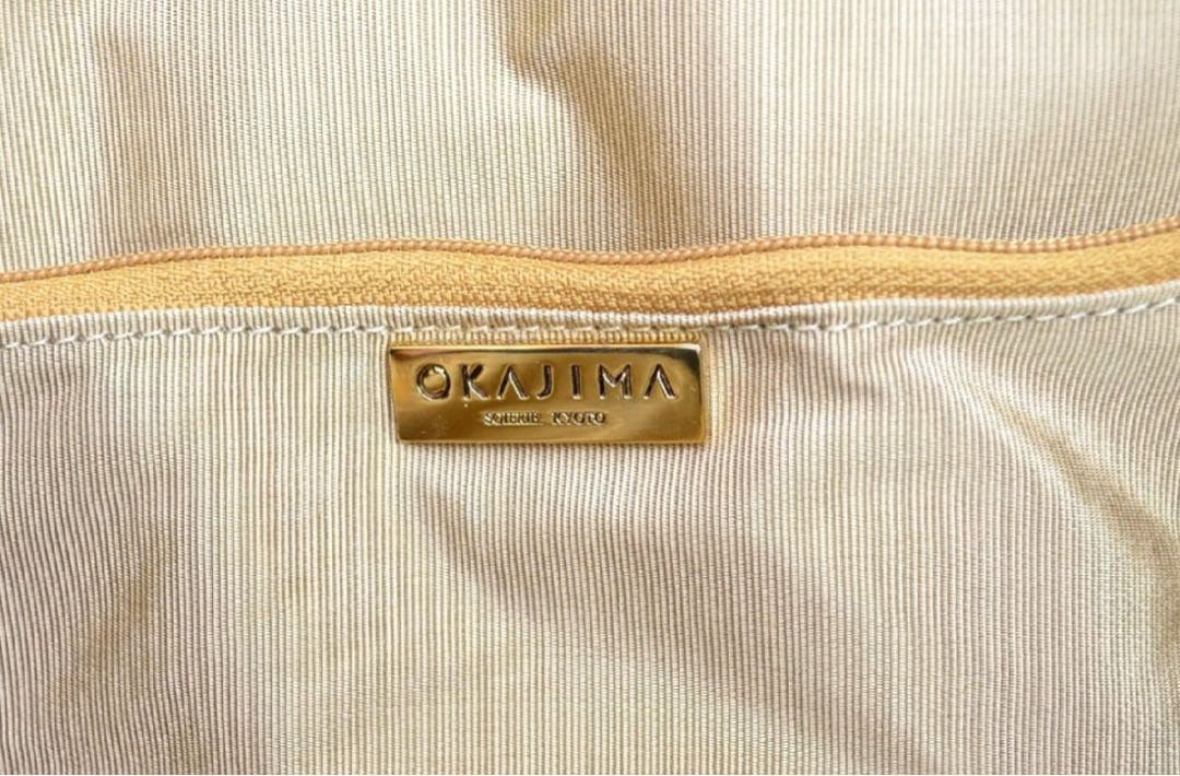 ゆ*け様 美品 OKAJIMA 岡重 ハンドバッグ 和装バッグ 絹100％ トー