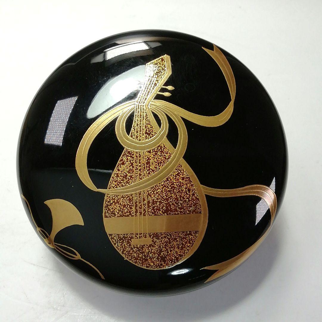 S688棗『楽器蒔絵』『大棗』『表千家久田宗家極箱尋牛斎』『内銀花押』