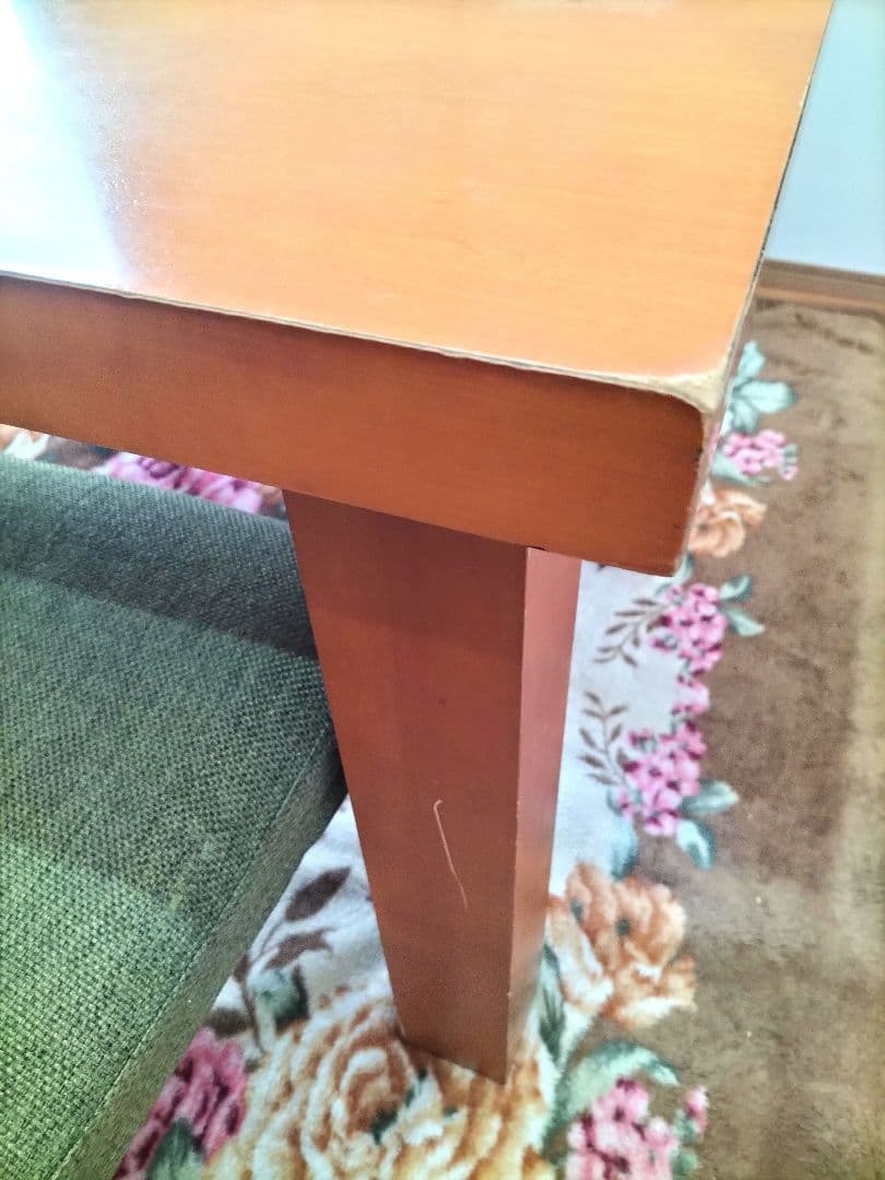 静岡市引き取り 木製ダイニングテーブル と 椅子4脚 セット