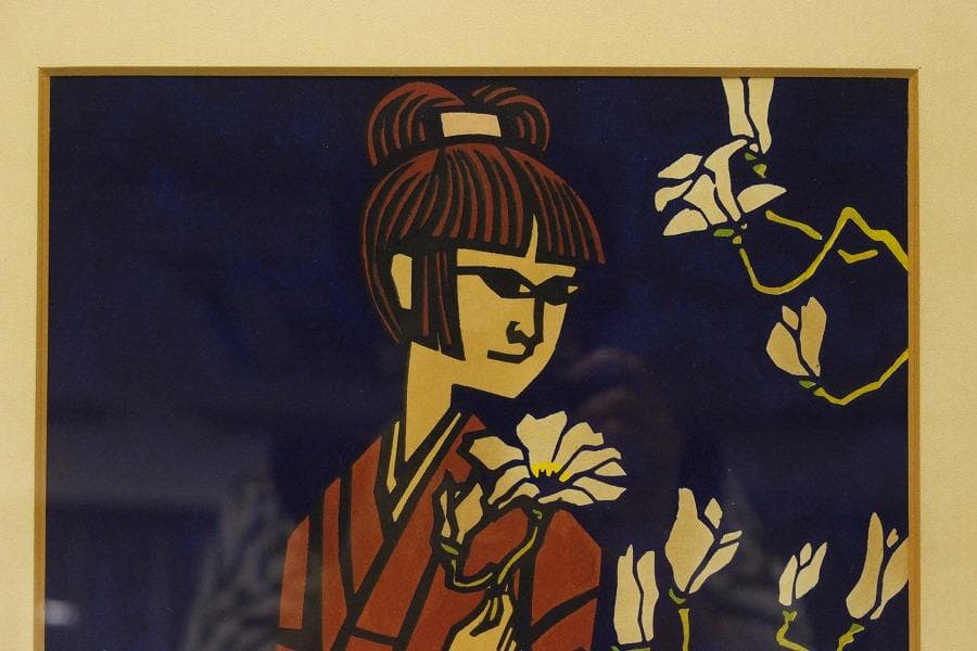 滝平ニ郎 作 木版画「少女」落款 額装 肉筆サイン(ZE444) - メルカリ