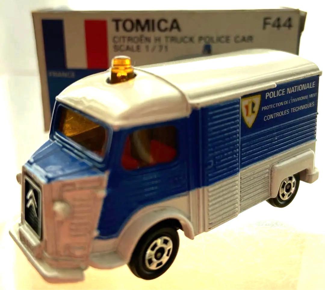 トミカ青箱外国車シリーズ日本製No.F44シトロエンHトラックポリスカー